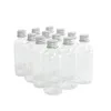 100pcs garrafa de plástico com tampa de parafuso de alumínio kit de viagem vazio garrafas recarregáveis frascos 5ml a 100ml pet recipiente cosmético 240113