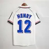 1998フランスレトロサッカージャージ1982 84 86 88 90 96 98 00 02 04 06 ZIDANE HENRY MAILLOT DE FOOT POGBAフットボールシャツRezeguet Desailly Club Classic Vintage Jersey