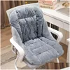 Cushion/Decorative Pillow Office Winter P Warm Chair Removable And Washable Student Thickened Backrest Integrated Seat Floor Drop De Dh3Eo