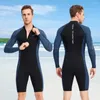 Men's Swimwear Neoprene Diving Surfing Clothes With Zipper Mens Suit Elastic Anti-scratch Cold Proof Durable Outdoor Accessories