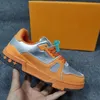 2024 Projektanci mężczyźni Sneaker Wergilil Trener Buty swobodne buty Niski cielę skórzana Abloh White zielony czerwony niebieski nakładki platforma Outdoor Sneakers Rozmiar 36-45