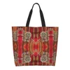 Сумки для покупок, модная сумка-тоут для ювелирных изделий Amazigh Kabyle, многоразовая сумка-шопер в африканском берберском этническом стиле, продуктовая Холстовая сумка на плечо