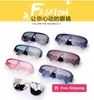 Designer Sunglasses New beauty head Sunglasses integrated lens rivet Sunglasses driver sunscreen glasses tide 4YXS