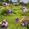 Cadre d'étagère de mariage, arc de fond, support de ballons, métal plaqué or blanc, décoration extérieure de porte de fleur, fête