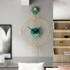 Väggklockor tyst metallklocka kvarts minimalistisk modern lyx estetisk kontor stor horloge sovrum dekoration gxr45xp