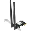 Adaptateurs réseau Wifi 6E 3000Mbps Pci-E Bluetooth 5.3 adaptateur sans fil Intel Ax200 puce PCI Express carte CF-Ax210 Antenne pour Win 10 1 Otdcr