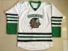 Maillot de hockey Sioux de combat du Dakota du Nord personnalisé pour hommes, n'importe quel nom, n'importe quel numéro, vert, blanc, noir, maillots cousus par l'université