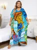 Women's Swimwear EDOLYNSA Bohemian Print Plus Size Women Kaftan Robe Vibrant Color Caftan Beachwear Swimsuit Cover Up Moo Dress Outfit Q1546