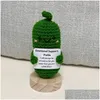 Christmas Decorations Handmade Emotional Support Pickled Cucumber Gift Cloghet Pickles Cute Drop Delivery Home Garden Festive Party Su Otjrb