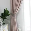 Nordic Splicing Moderna Ombreggiatura Rosa Principessa Americana Tenda per Soggiorno Sala da pranzo Camera da letto Finestra di lusso personalizzata Arredamento della camera 240113