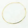 Pendant Necklaces Minimalist Exaggerated Metal Smooth Round Circle Choker Necklace For Women Trendy Punk Gold Color Thick Jewelry W393