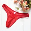 Underpants Men's Underwear T Back G-String Briefs Male Sexy Casual Breathable Thong Lingerie Men Solid Color Low Waist Comfortable Panties