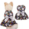 Vestuário para cães Linda saia moda impressão pograph prop poliéster estilo princesa roupas para animais de estimação