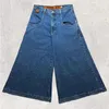 Kvinnor jeans japanska 2000 -talets stil jnco jncos y2k pantalones de mujer pants baggy för wowen kläder största trashy ropa estetic jinco