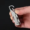 Legierung Taschenmesser Camping Überleben Multitool Mini Folding Outdoor EDC Werkzeuge Eimer Schlüsselanhänger Unboxing Cutter 240112