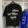 USAスタイルレターパフプリント特大ティープラスサイズデザイナーTシャツ春夏カジュアルファッションスケートボード男性女性Tシャツ24SS 0113