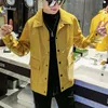 Glänzende Lederjacke Männer koreanische Herumn Herbst wasserfeste modische Straßenmantel PU Motorrad Leder Jacke Sänger Kostüm 240112