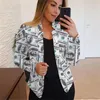 Women's Suits Woman's 3D/Stereo Pattern Print Casual Professional Small Blazer Top Long Sleeve Suit Half Open Collar Jacket