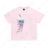 Mens Fashion Cotton Tshirts Designer Uomo Spider Graphic Tee Shirts High Street Loose Casual e Women Hipster Sp5der Summer t Shirt 6TEU