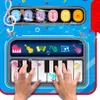 2 in 1 giocattoli musicali per bambini tastiera di pianoforte jazz tamburo musica tappetino da gioco sensoriale per bambini strumento educativo 240112