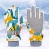 Children Kids Ski Gloves for Girls Boy Winter Snowboard Snow Warm Glove High Quality Waterproof Thicken Mittens Keep Finger Warm 240112