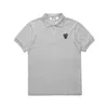 Designer TEE Com Des Garcons PLAY Graues Lächeln Herz Logo Japan Poloshirt Unisex Japan Beste Qualität EURO Größe