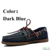 Mens Women Spinnaker äkta Suede Leather Docksides Classic Boat Shoes Högkvalitativa män A121 240112