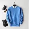 Кашемировый хлопковый свитер, мужской осенне-зимний трикотажный джемпер, халат Hombre Pull Homme Hiver, пуловер, мужские вязаные свитера с круглым вырезом 240113