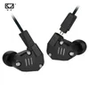 Fones de ouvido kz zs6 2dd+2ba híbrido no fone de ouvido hifi dj executando fone de ouvido esportivo ruído cancelamento de fone de ouvido kz zsx zs10 pro zax