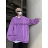 Men's Hoodies Sweatshirts Vintage Wash Sweatshirt Man Loose Solid Color Oversized Style Pullover Men Hip Hop Long Sleeve Topsephemeralew