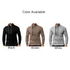 Pulls pour hommes pull quotidien vêtements pour hommes pull-over tricots pulls revers col zippé sweat-shirt à manches longues pour homme