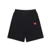 Designer Com Des Garcons PLAY CDG Black Shorts Black Heart Unisex Japan Pants Best Quality EURO size