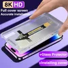 Privacy Tempered Glass Screen Protector Dust Free Easy App Screen Protector clear no bubbles 9h for iphone 14 15Promax 13 12 11 XR Auto Dust-Elimination Installation