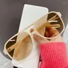 Sunglasses Personality Double Bridges Sun Glasses Female Fashion Pilot Oversized Women Retro Leopard Orange Mirror Eyewear