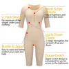 Bantning bodysuit body shaper post kirurgi sömlöst kompression plagg full form colombianas reducoras 240113