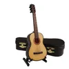 Mini children Classical Guitar Wooden Miniature Model Musical Instrument Children's toys 240124