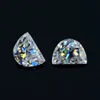 Half Moon Stones White D Color 01ct To 1ct Mossinate Loose Gemstone With Certificate Pass Diamond Tester Gems Bulk 240112