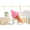 Pillow Simulation Ice Cream Doll Personality Fun Cone Children's Plush Kids Room Home Decoration G42