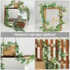 Fiori decorativi 2 pezzi Pianta Fiore artificiale Decorazione Ghirlanda Ghirlanda per matrimonio Appeso Emulazione Rattan Adorna Foglie Vite di plastica