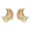 Boucles d'oreilles HECHENG pour femmes Zircon cercle Simple boucle d'oreille coloré concepteur bijou