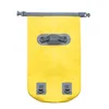 Väskor Double Belt PVC Waterproof Bag 5L 10L 20L Outdoor Swimming Bag Diving Compression Storage Dry Bag Unisex Kayaking Ryggsäck
