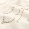 Designer halsband choker märke brev hänge halsband lyxhalsband bröllop smycken mode kvinnans tillbehör