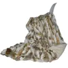 Cobertor de pele de coelho natural MS Softex Patchwork Real Throw Factory OEM travesseiros macios 211227287d