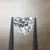 Pietre a forma di cuore di colore rosa reale certificate al 100% da 05 ct a 3 ct Gemme sciolte per la creazione di gioielli Supera il test del diamante 240112
