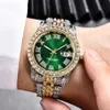 Hip Hop AAA Diamond Watch Uomo Luxury Brand s Oro analogico al quarzo Movt Unico Iced Out Uomo Relogio Masculino 210728294h