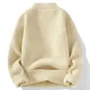 Winter Heren Student Veelzijdige knop Effen kleur Pullover trui 240113