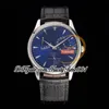 AZF Master Ultra cienki 1378480 CAL.938 Automatyczne 39 mm męskie zegarek Reserve Reserve Data Niebieska tarcza ze stali nierdzewnej Skórzane paski Super Edition Trustime001 zegarki