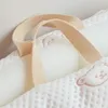 Materasso in cotone per bambino nato in Corea per letto Biancheria da letto per neonato Paraurti per culla Orso ricamato portatile Filtato Copri culla 240112