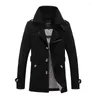 Trenchs pour hommes Marque Mâle Pardessus Longue Veste Manteau Hommes Trenchcoat Coupe-Vent Vêtements D'extérieur En Tissu De Coton Vêtements