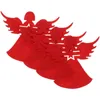 Kitchen Storage 4 Pcs Cutlery Holder Christmas Angel Bag Restaurant Covers Desktop Xmas Shaped Tableware Bags Pouches